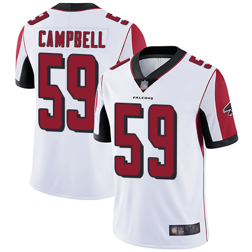 Atlanta Falcons Limited White Men De Vondre Campbell Road Jersey NFL Football #59 Vapor Untouchable->youth nfl jersey->Youth Jersey